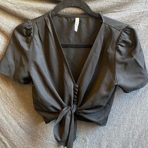ZARA cropped blouse
